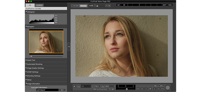 Fujifilm Tether Shooting Plug-in PRO dla programu Lightroom
