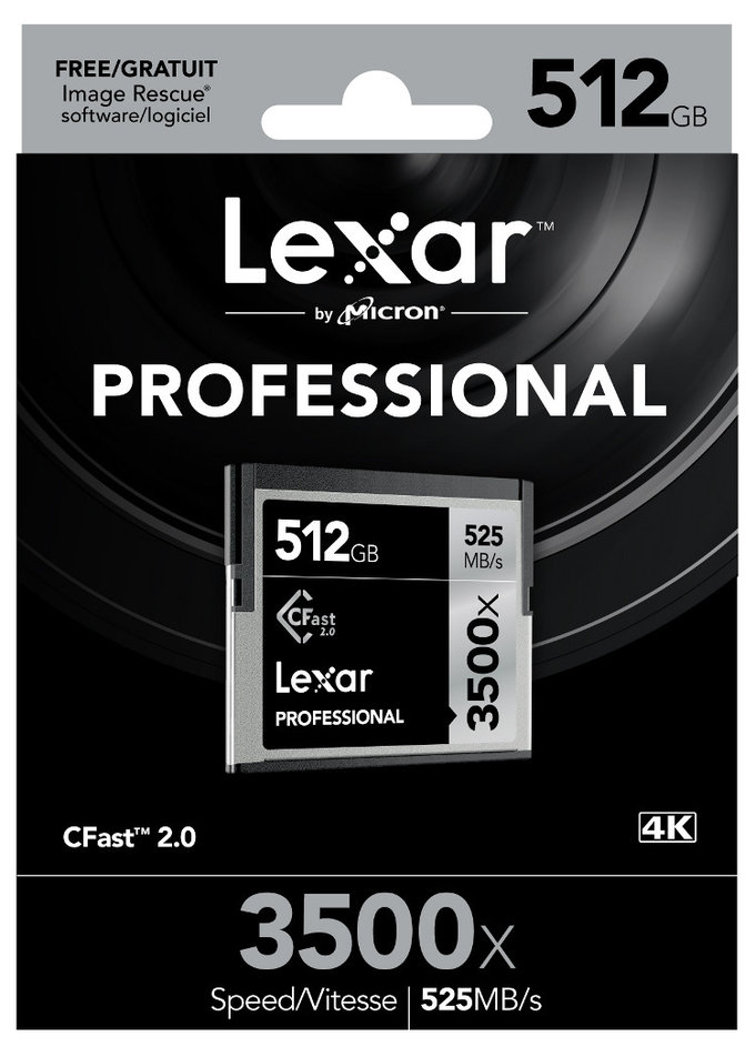Karta Lexar Professional 3500x CFast 2.0 o pojemnoci 512 GB