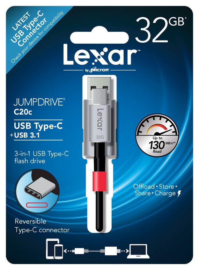 Poszukujecie pamici USB? Lexar ma ciekaw propozycj - Lexar JumpDrive C20 i V20