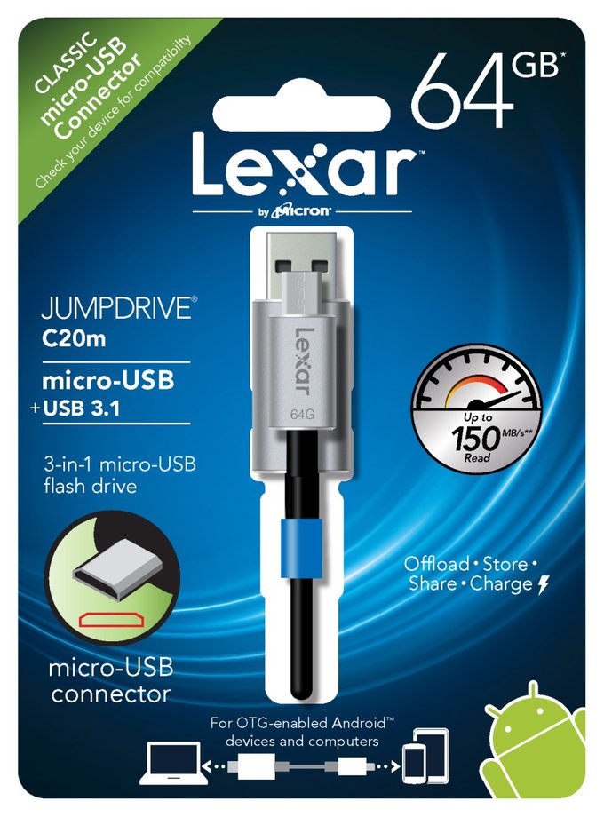 Poszukujecie pamici USB? Lexar ma ciekaw propozycj - Lexar JumpDrive C20 i V20