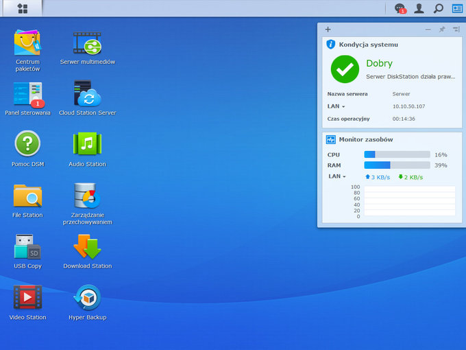 Synology DS216 - nowa seria serwerw NAS - Sprawdzone rozwizania