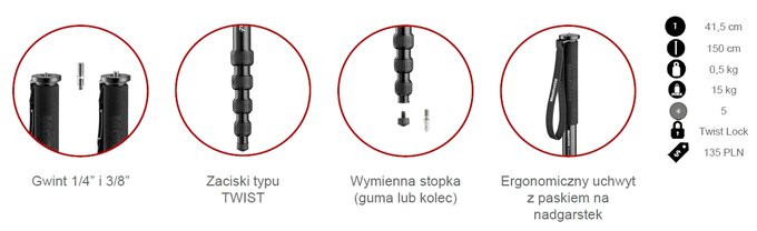 Manfrotto Element - nowa kolekcja statyww i monopodw