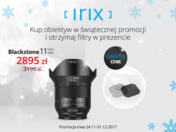 Świąteczna promocja na obiektywy Irix Świąteczna promocja na obiektywy Irix