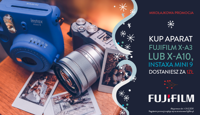 Mikoajkowa promocja Fujifilm na instax mini 9 i drukark instax SHARE SP-2