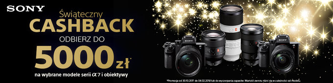 witeczny cashback Sony - zwrot do 5 tys. z