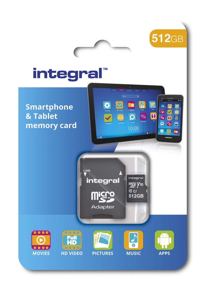 Integral microSDXC o pojemnoci 512 GB