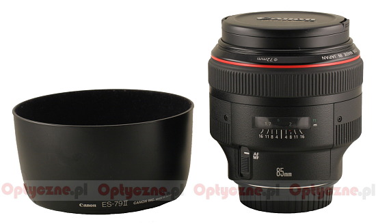 Canon EF 85 mm f/1.2L II USM - Budowa i jako wykonania