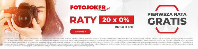 Fotojoker z now promocj na aparaty i obiektywy