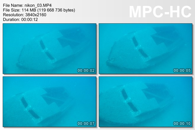 Test dwch aparatw podwodnych - Przykadowe zdjcia i filmy