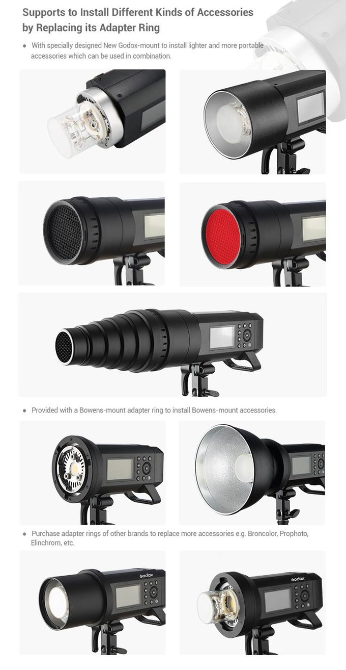 Godox Wistro AD400 Pro - lampa plenerowa z akumulatorem