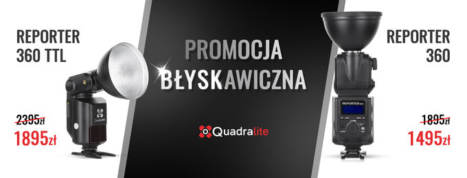 Promocja na lampy Quadralite Reporter 360 oraz Quadralite Reporter 360 TTL