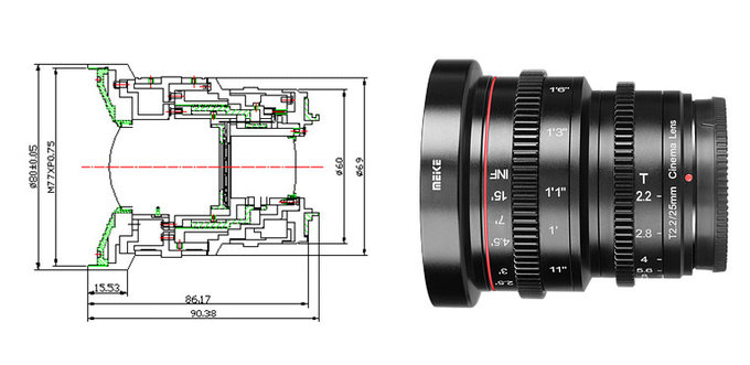 Meike 25 mm T2.2 Cine
