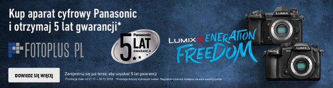 Panasonic - 5 lat gwarancji na wybrane aparaty Lumix