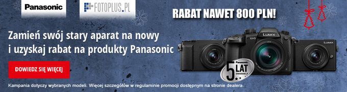 Wymie stary aparat na nowy - promocja marki Panasonic