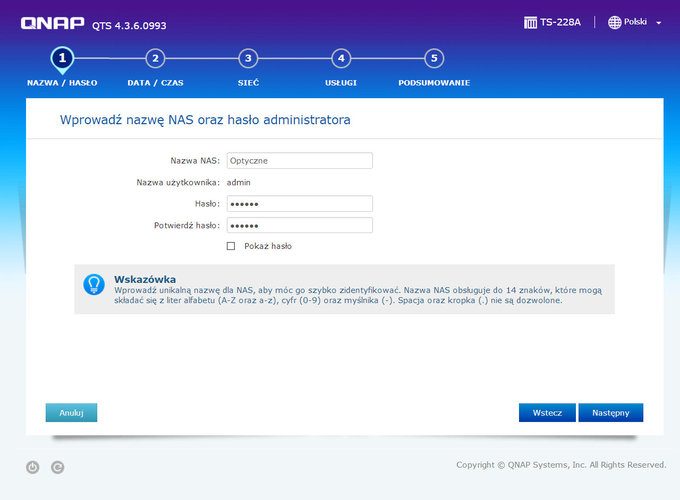 QNAP TS-228A, czyli tani, prosty i pewny backup - QTS, czyli atwa konfiguracja i zarzdzanie