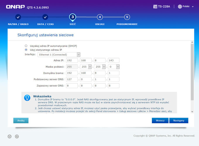 QNAP TS-228A, czyli tani, prosty i pewny backup - QTS, czyli atwa konfiguracja i zarzdzanie