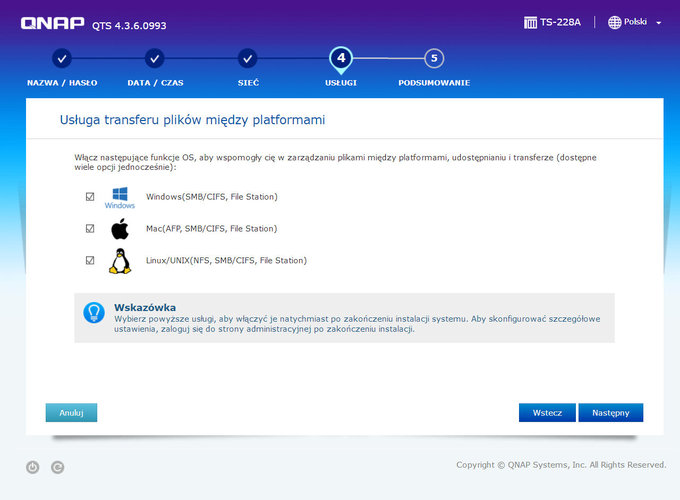 QNAP TS-228A, czyli tani, prosty i pewny backup - QTS, czyli atwa konfiguracja i zarzdzanie
