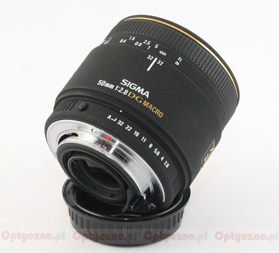 Sigma 50 mm f/2.8 EX DG Macro - Budowa i jakość wykonania Sigma 50 mm f/2.8 EX DG Macro - Budowa i jakość wykonania