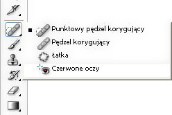 Photoshop CS3 PL - pozbywanie się niechcianych elementów z obrazu - Korekcja efektu czerwonych oczu Photoshop CS3 PL - pozbywanie się niechcianych elementów z obrazu - Korekcja efektu czerwonych oczu