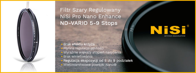 Filtr NiSi Pro Nano Enhance ND-VARIO 5-9 Stops