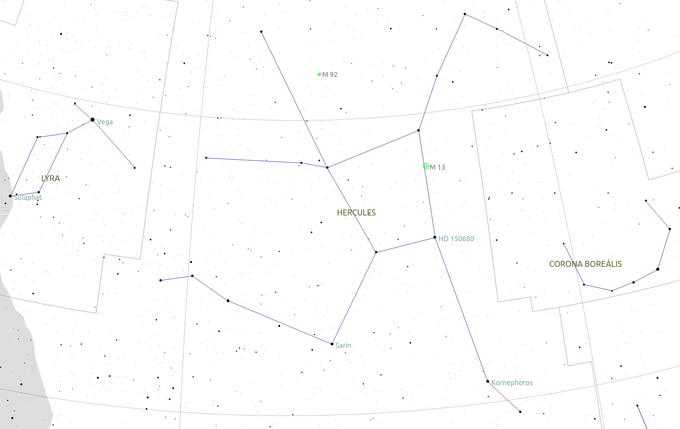 Niebo przez lornetk - M92 - Najstarsza gromada kulista?