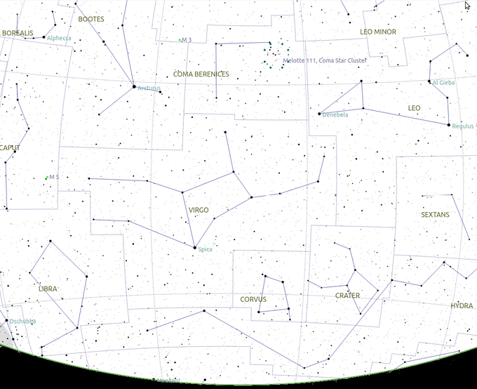 Niebo przez lornetk - eMki Warkocza Bereniki - Ciekawe obiekty w mao ciekawym gwiazdozbiorze.