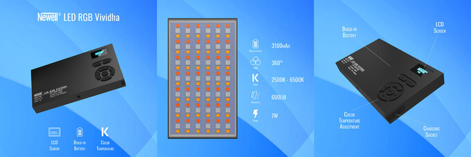 Lampa LED Newell RGB Vividha