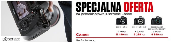 Wrzeniowe promocje Canon w sklepie Fotoforma