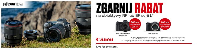 Wrzeniowe promocje Canon w sklepie Fotoforma