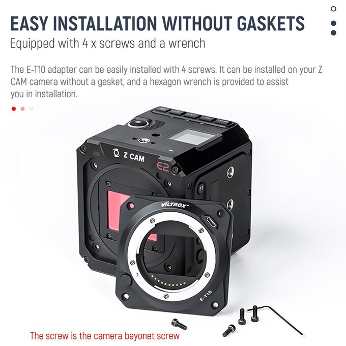 Adapter Viltrox dla kamer Z-Cam E2