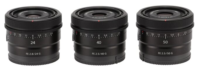 Sony FE 40 mm f/2.5 G - Wstp