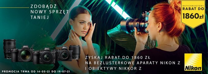 Natychmiastowy rabat Nikon w sklepie Fotoforma