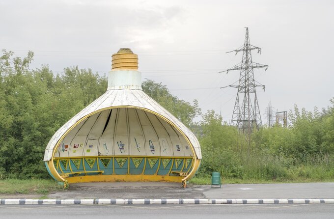 Wystawa Soviet Bus Stops