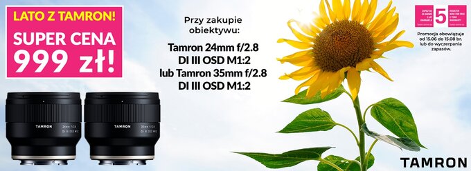 Letnie promocje na obiektywy Tamron