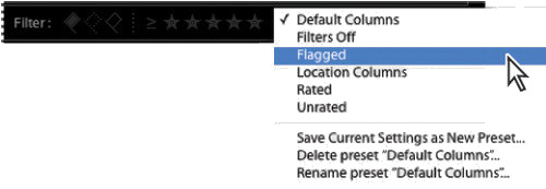 Porzdkowanie i wybieranie zdj w Adobe Lightroom - Odnajdowanie i filtrowanie plikw