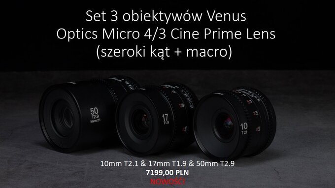Nowe obiektywy Venus Optics