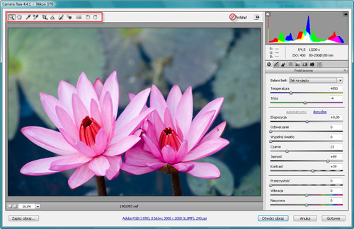 Zaklęcia Photoshopa - wywoływanie plików RAW - Podstawowe informacje o oknie Camera Raw Zaklęcia Photoshopa - wywoływanie plików RAW - Podstawowe informacje o oknie Camera Raw
