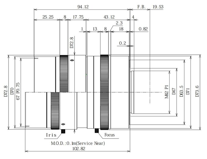 Spacecom 24 mm f/0.8