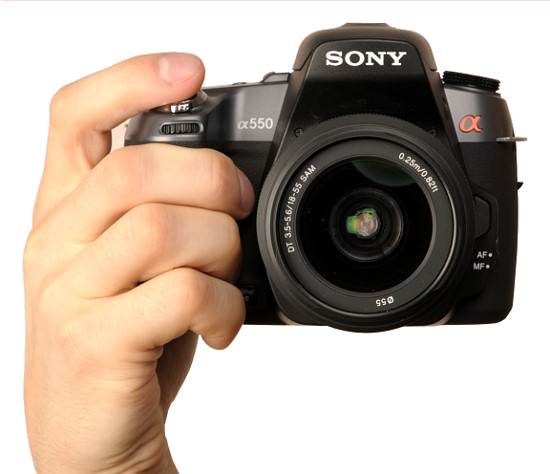 Sony Alpha DSLR-A550 - Uytkowanie i ergonomia