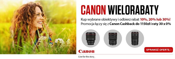 Promocja na obiektywy Canon RF w sklepie Fotoforma.pl