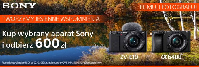 Moc wrześniowych promocji Sony w sklepie Fotoforma.pl