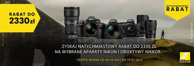 Zimowy rabat natychmiastowy Nikon w Fotoforma.pl