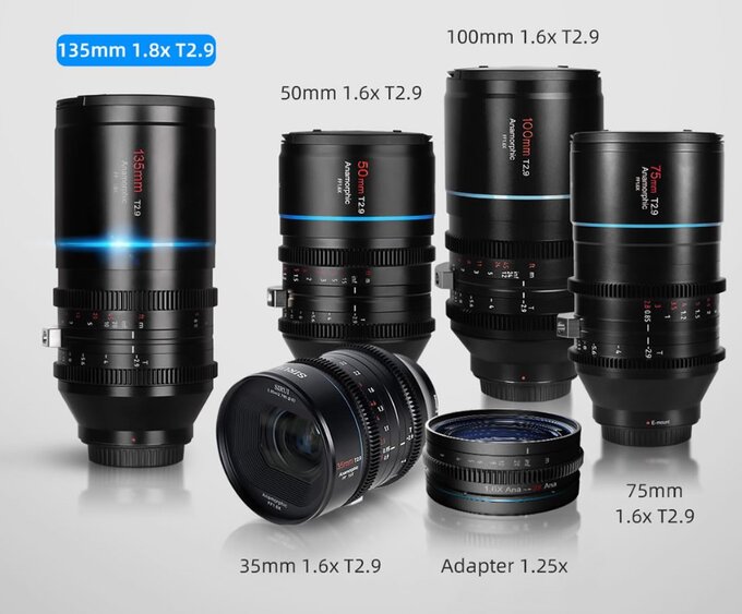 Sirui Venus 135 mm T2.9 1.8x Anamorphic