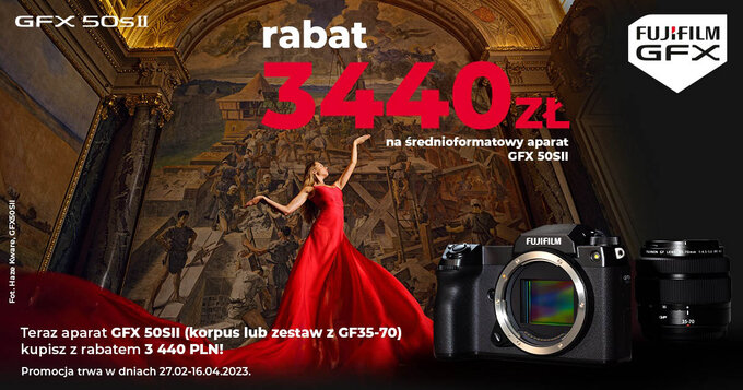 Promocja na Fujifilm GFX 50S II w e-oko.pl