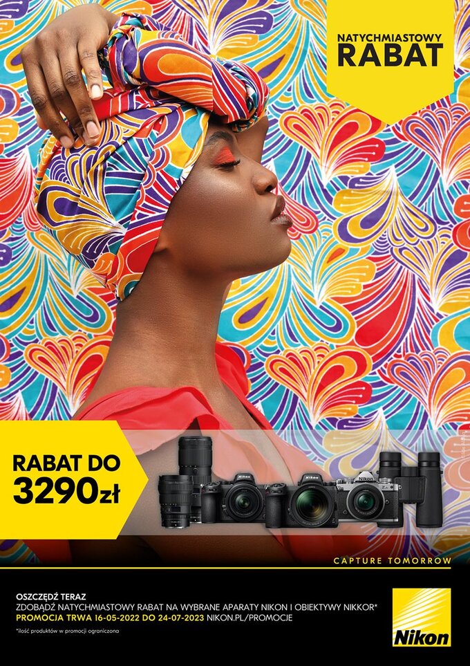 Natychmiastowy rabat lato 2023 - promocja Nikona