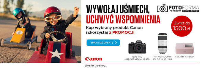 Kumulacja promocji Canon w sklepie Fotoforma.pl