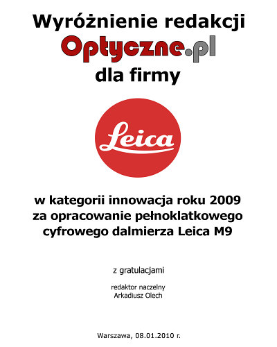 Plebiscyt na Produkt Roku 2009 - wyniki - Podsumowanie Plebiscytu na Produkt Roku 2009 wg Czytelnikw Optyczne.pl