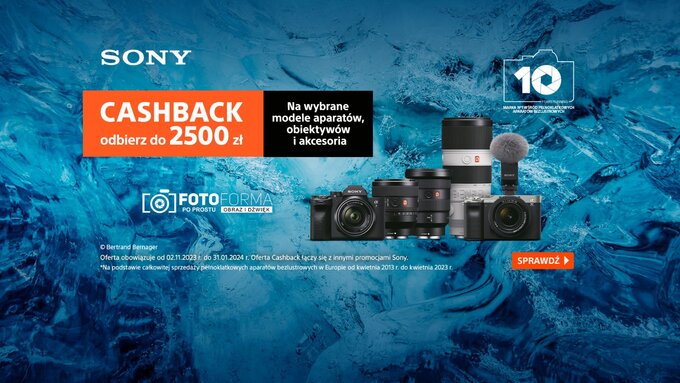 Zimowy cashback Sony w Fotoforma.pl