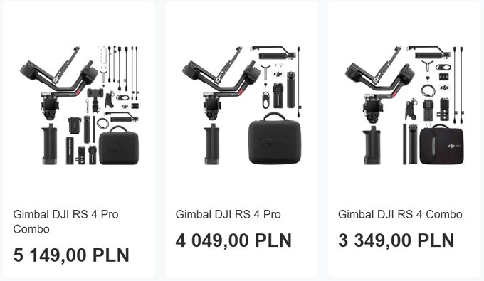 DJI RS 4 i DJI RS 4 Pro