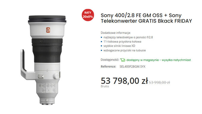 Promocja na teleobiektywy w e-oko.pl